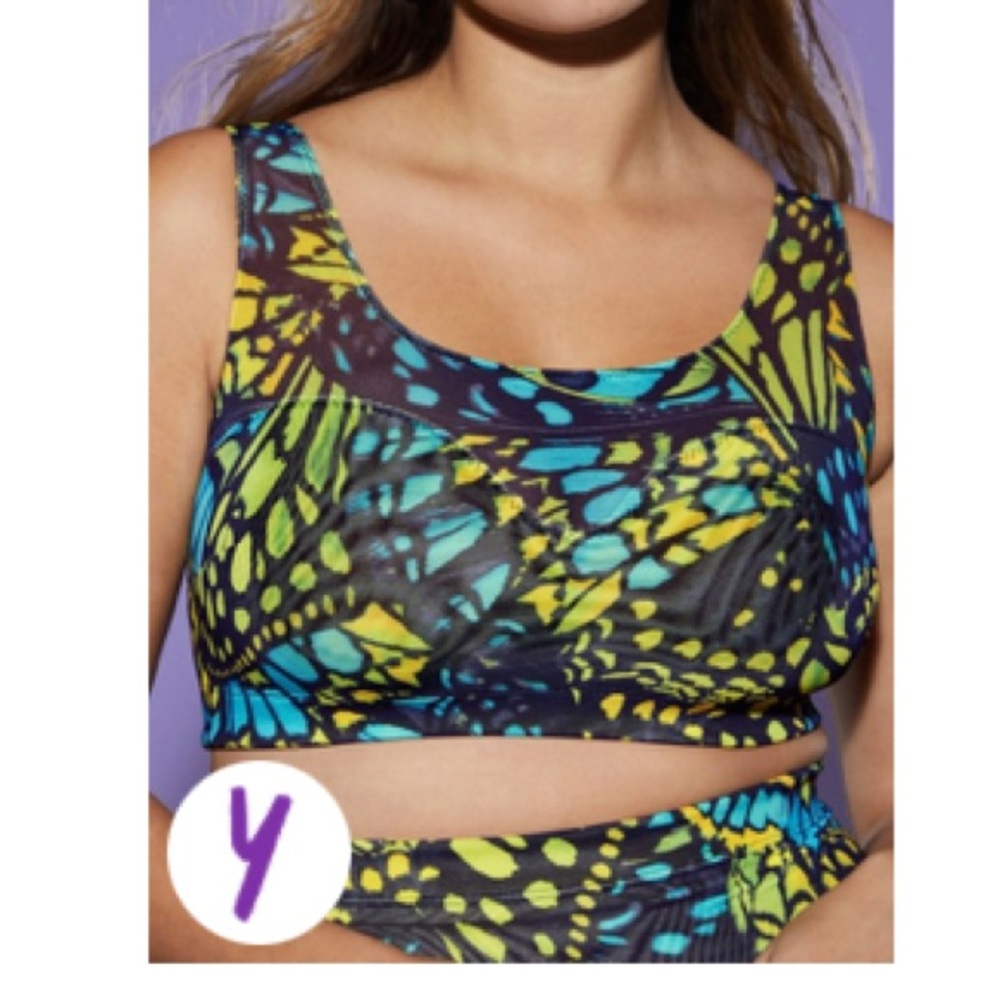 Fabletics Mesh Me Smoothing Midi Bralette